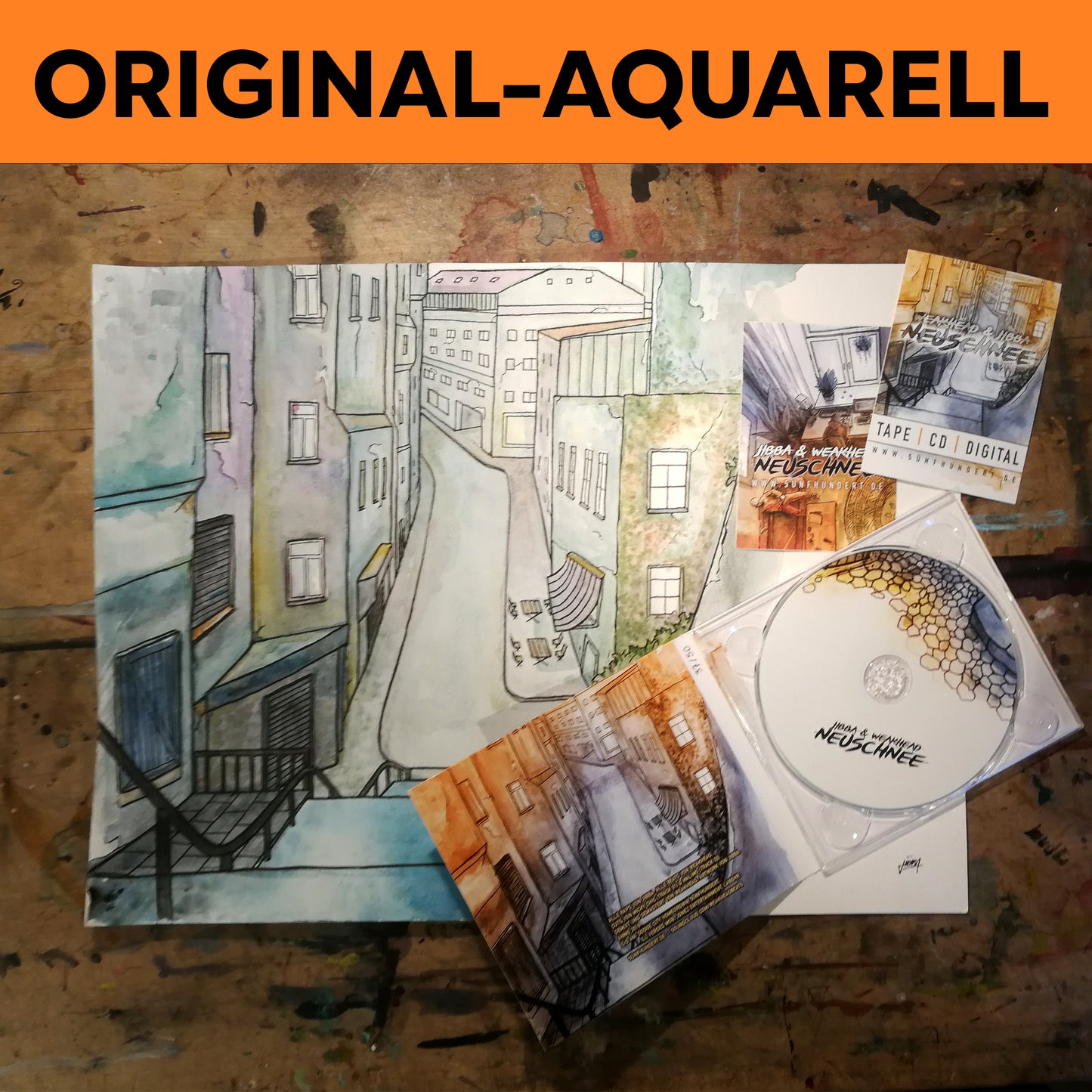 Neuschnee Aquarell 3/3 + CD