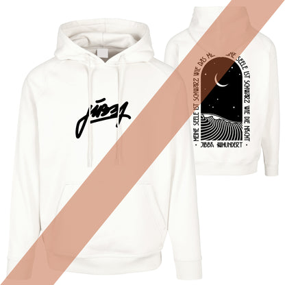 Jibba Premium Hoodie "Schwarz" White