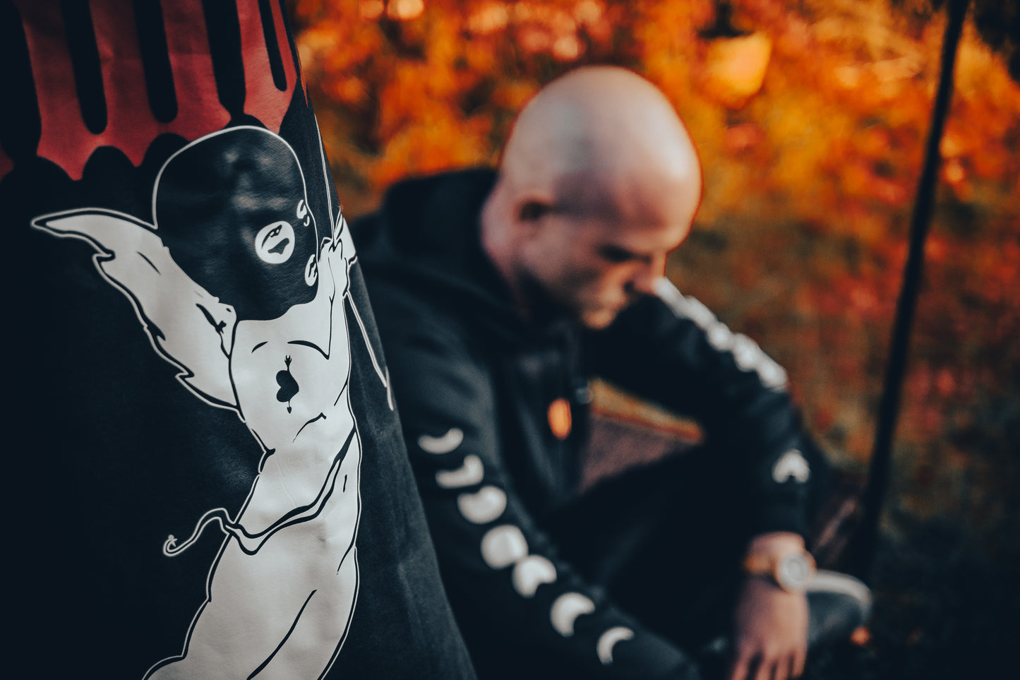 5ünfhundert "Amore" Basic Hoodie Black