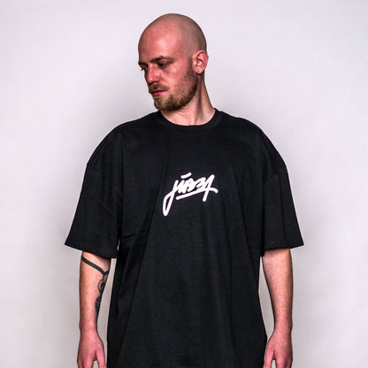Jibba Oversized Shirt "Writers" Black