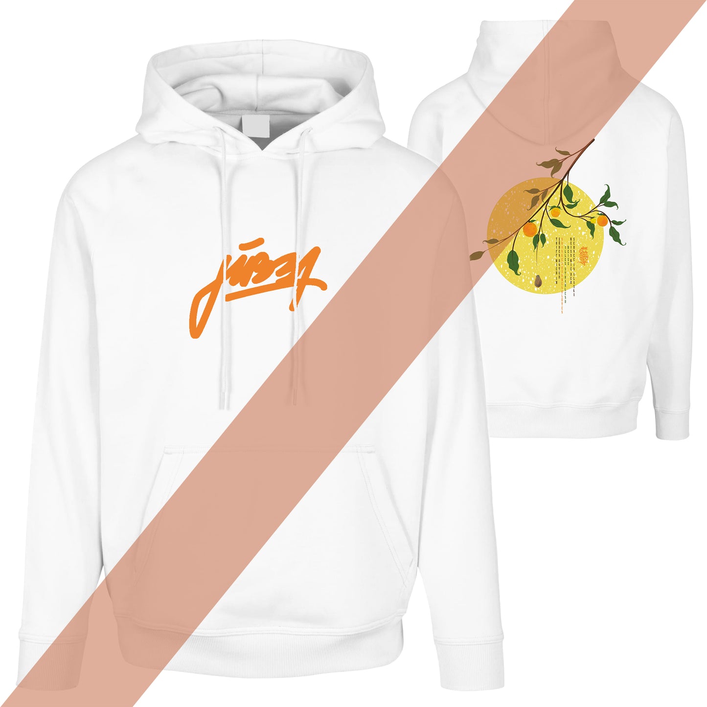 Jibba Basic Hoodie "Alaska" White