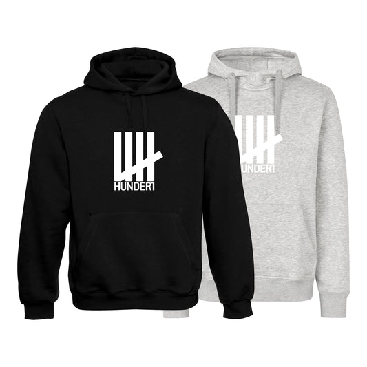 5ünfhundert Basic Hoodie "Stroke" Black / Heather