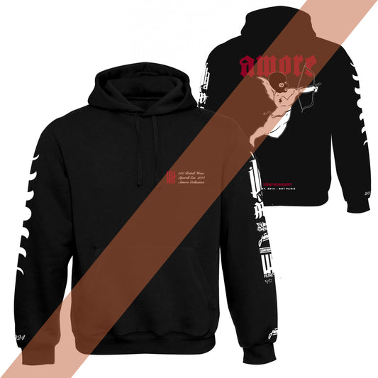 5ünfhundert "Amore" Basic Hoodie Black