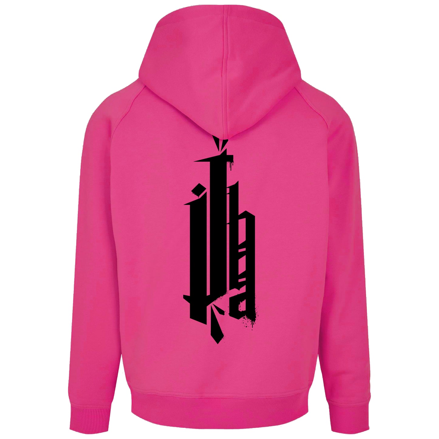 Jibba Basic Hoodie "Ornament" blue/pink