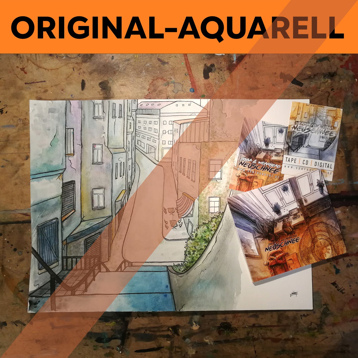Neuschnee Aquarell 3/3 + CD