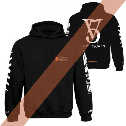 5ünfhundert "Not Paris" Basic Hoodie Black