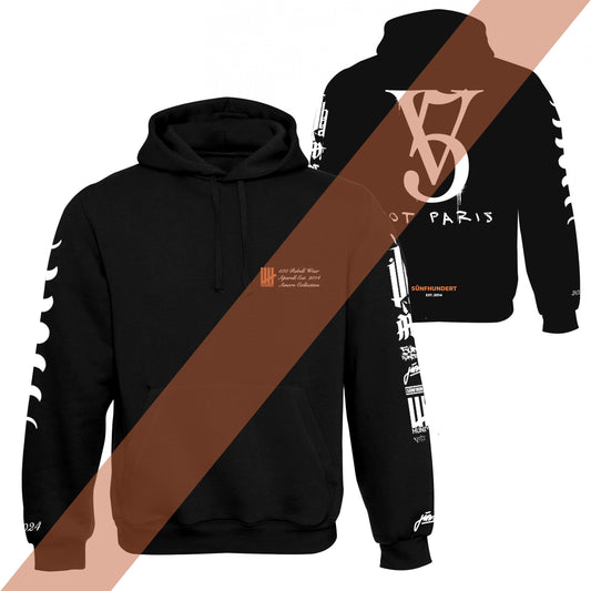 5ünfhundert "Not Paris" Basic Hoodie Black