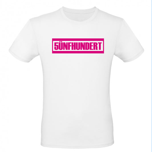5ünfhundert Shirt "Classic" white/pink
